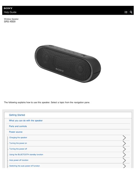 sony srs xb20 drop test|sony srs xb20 manual pdf.